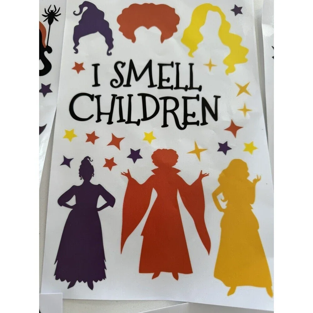 Halloween Window Stickers, 9 Sheets Halloween Window Cling Decals for Halloween
